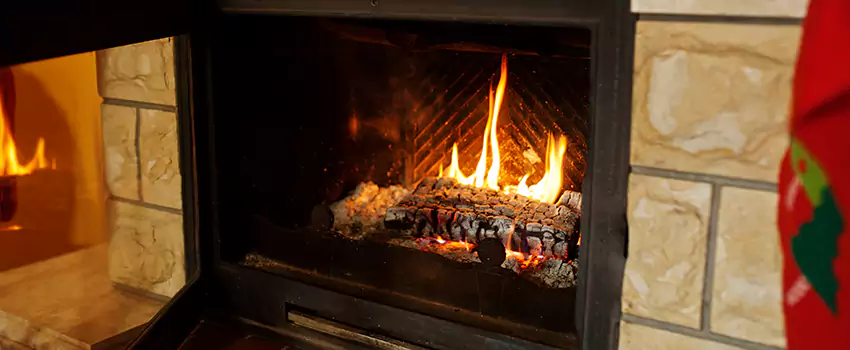 Commercial Prefabricated Fireplace Replacement in Noranda, Quebec