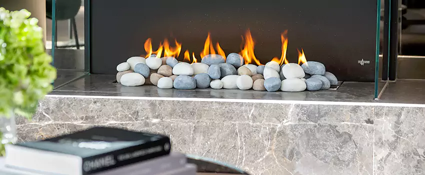 Double-Height Fireplace Design Refurbishment in Noranda, Quebec